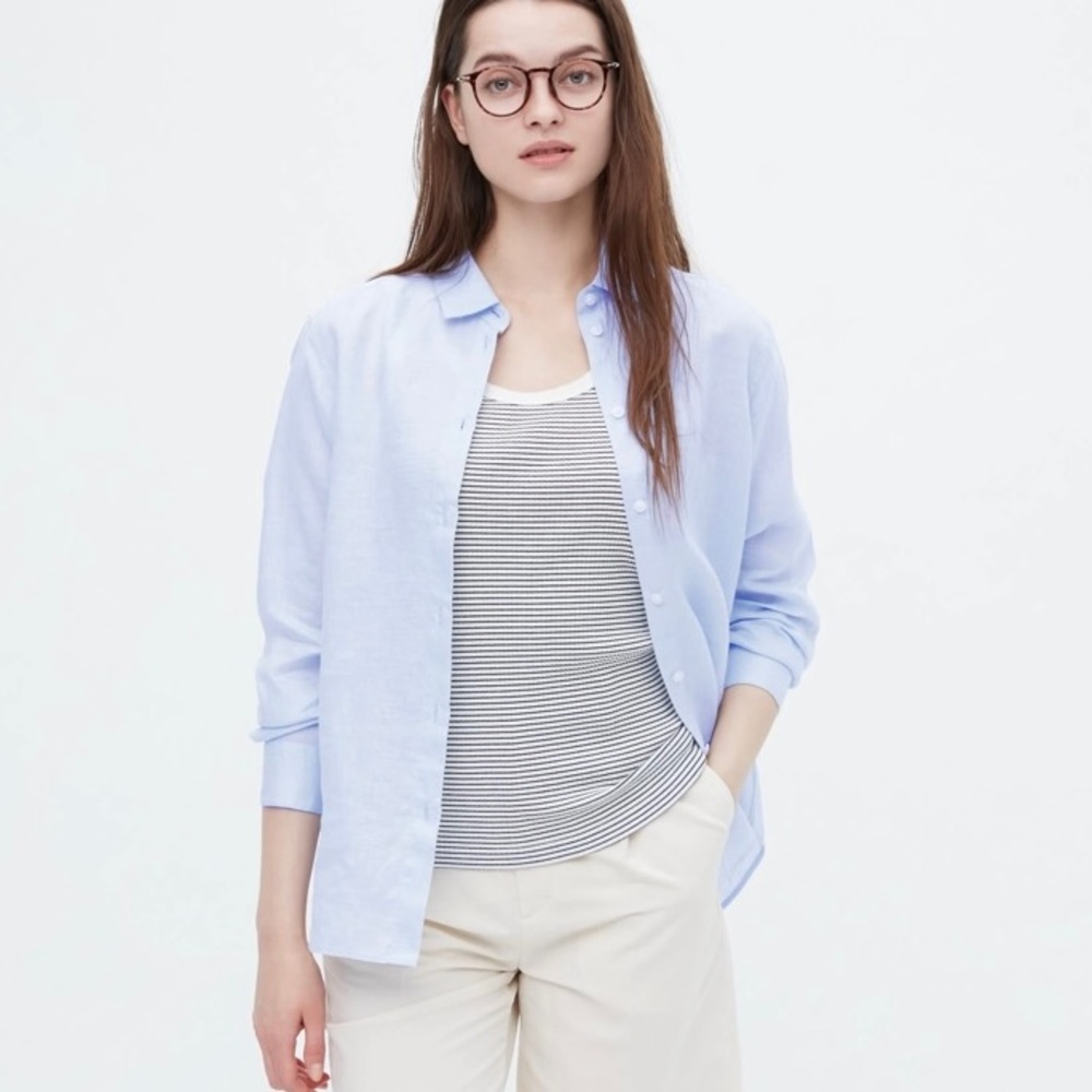 Premium Linen Long-Sleeve Shirt